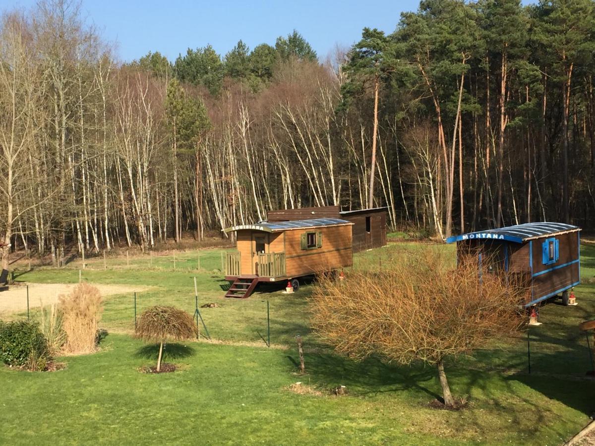 Roulottes Du Chalet Des Pins Rougeou Ngoại thất bức ảnh