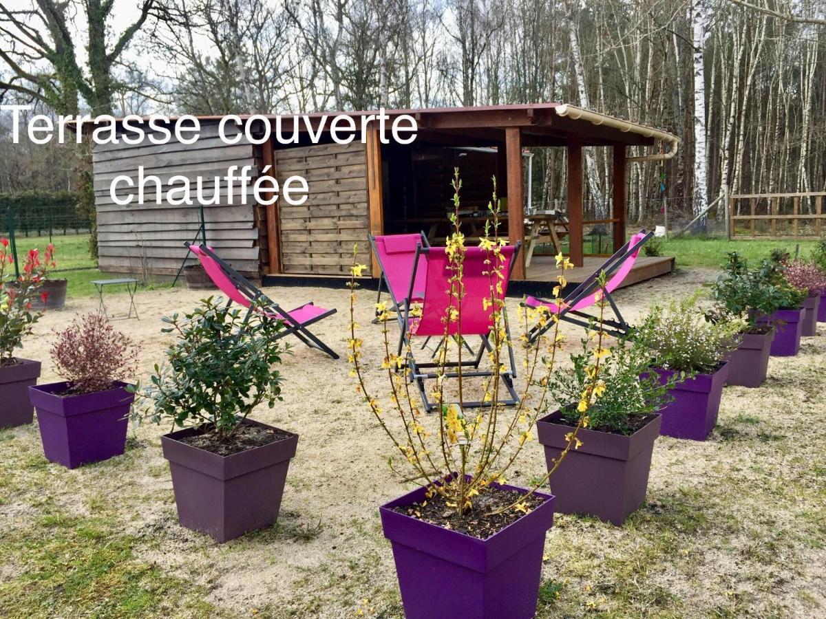 Roulottes Du Chalet Des Pins Rougeou Ngoại thất bức ảnh