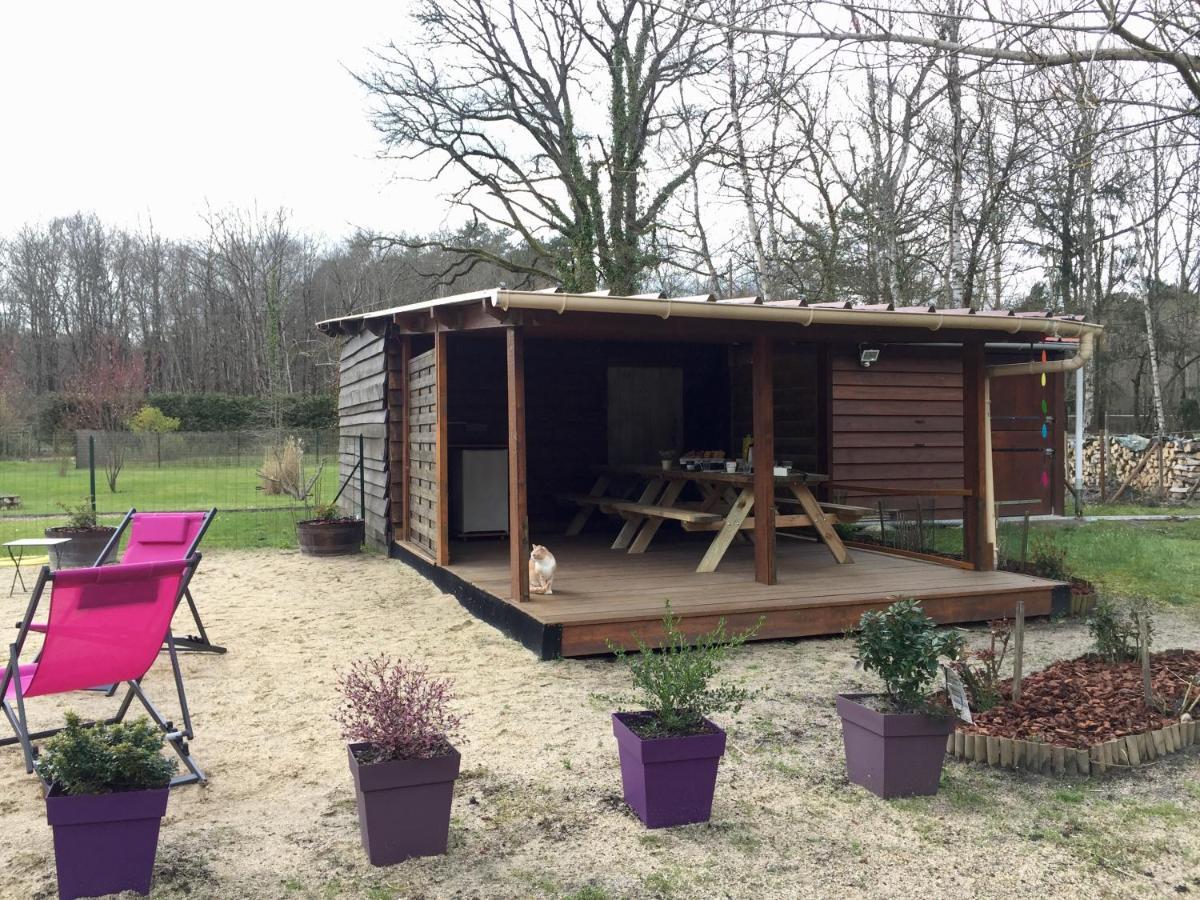 Roulottes Du Chalet Des Pins Rougeou Ngoại thất bức ảnh
